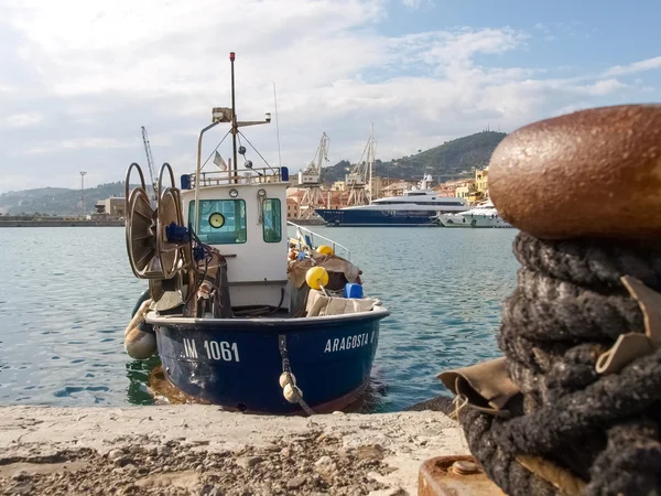 Fishing boats moored — Stock Photo, Image