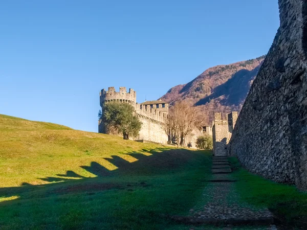 Bellinzona, schloss montebello — Stockfoto