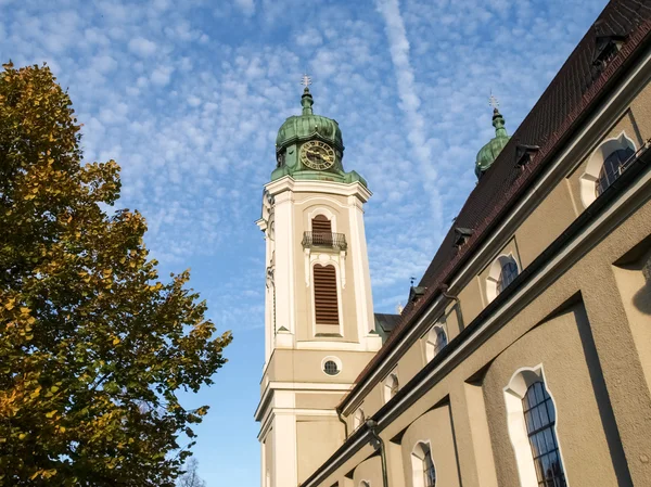 Lindenberg, kirchenaußenansicht — Stockfoto