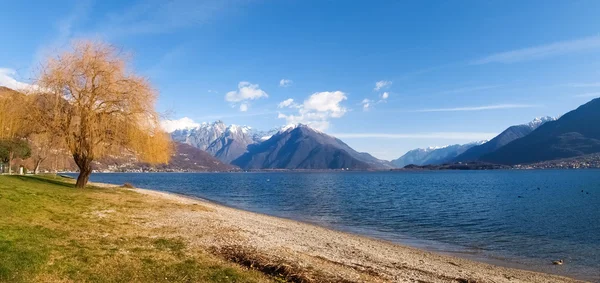 Strand von domaso — Stockfoto