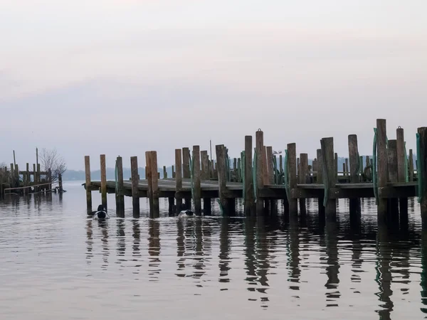 Bad Zwischenahn, passerella sul lago — Foto Stock