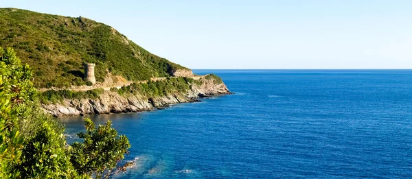 Cap Corse, antika Guard tower. — Stockfoto