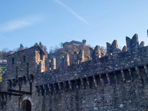 Bellinzona, Castelo de Montebello — Fotografia de Stock