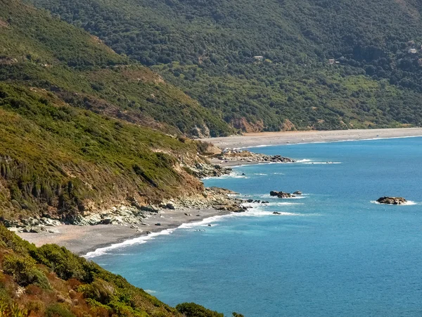 Cap Corse, the beach of Nonza. — Stock Photo, Image