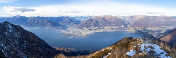 Uitzicht op het Lago Maggiore — Stockfoto