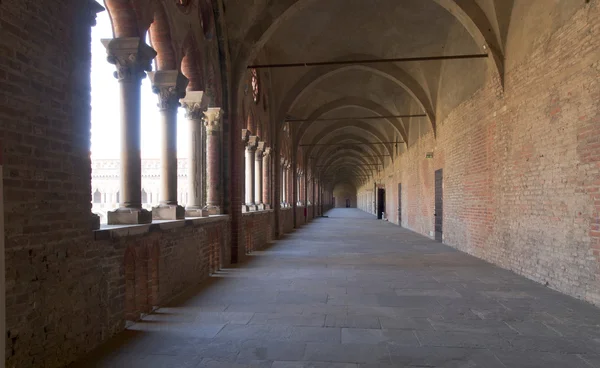 Pavia. Castelo de Visconti . — Fotografia de Stock