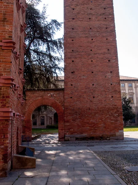 Pavia. Középkori tornyok — Stock Fotó