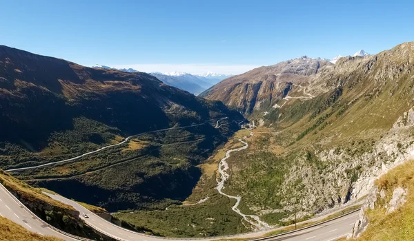 Ελβετικές Άλπεις, προβολή του Grimsel πέρασμα — Φωτογραφία Αρχείου