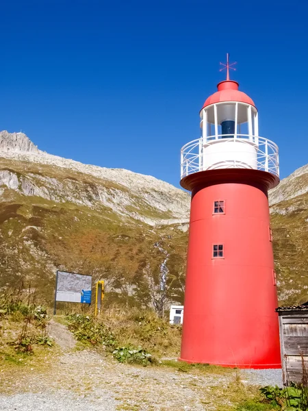 Alpes suizos, Faro de Oberalp pass —  Fotos de Stock