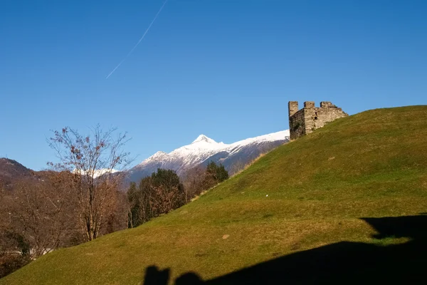 Bellinzona, Montebello Castle — Stok fotoğraf