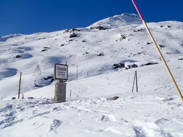 Rozcestník Alpine Pass — Stock fotografie