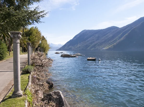 Lugano, colunas antigas — Fotografia de Stock