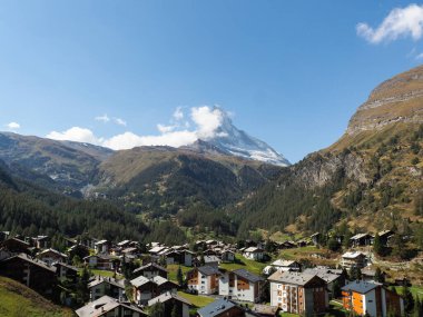 Zermatt, Switzerland: Image of the famous mountain called Matterhorn or Cervino