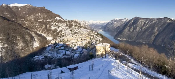 View of the village of Bre — Stock Photo, Image