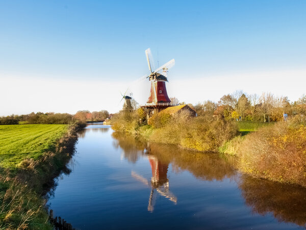 Greetsiel, traditional Dutch Windmill