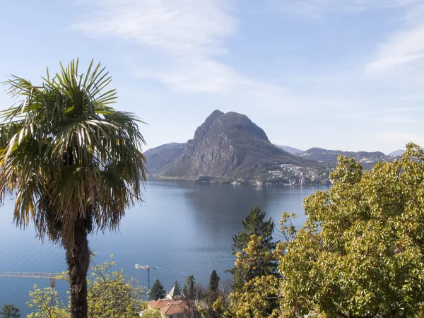 Lugano, Golfo del Lago — Foto Stock