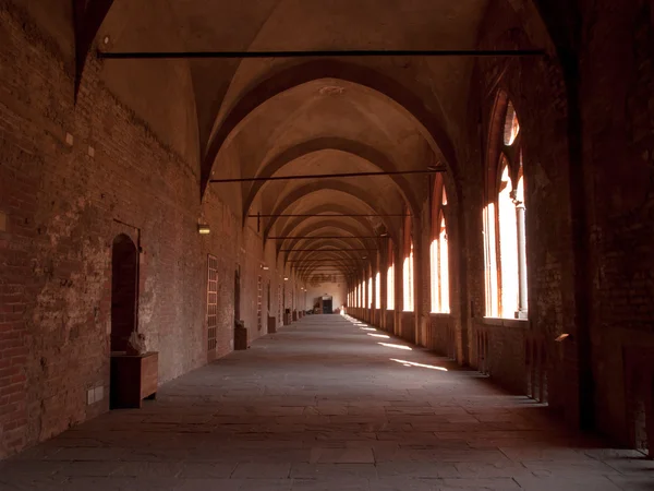 Pavia. Castelo de Visconti . — Fotografia de Stock
