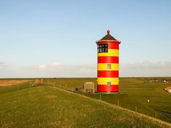 Пилсум, маяк на Северном море Германии . — стоковое фото