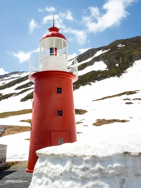 The lighthouse at Oberalp Pass — Stock Photo, Image