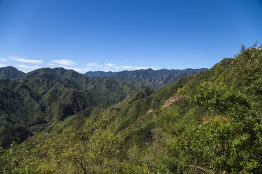 Çin. Juyongguan dağ manzarası