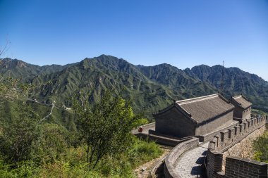 Juyongguan, China. Watchtower of the Great Wall clipart