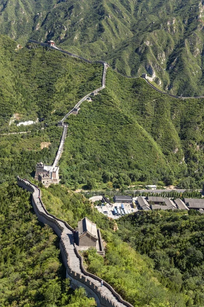 Kina, Juyongguan. Syn på gruvområdet av muren med ett fågelperspektiv — Stockfoto