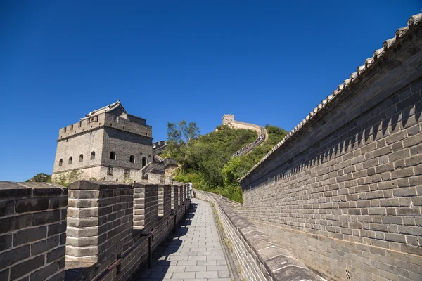 Juyongguan, Cina. Sezione panoramica della Grande Muraglia Cinese — Foto Stock