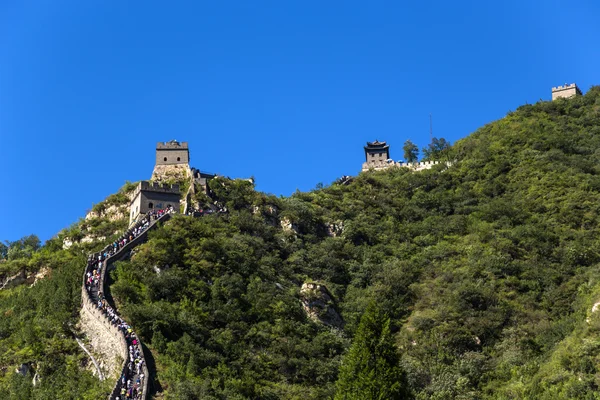 Chine, Juyongguan. Section de montagne de la Grande Muraille de Chine — Photo