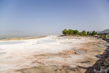 Pamukkale, Türkiye. Traverten maden yatakları