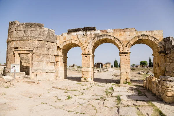 Hierapolis, Turcja. Domicjan bramy, 86-87 lat Ad — Zdjęcie stockowe