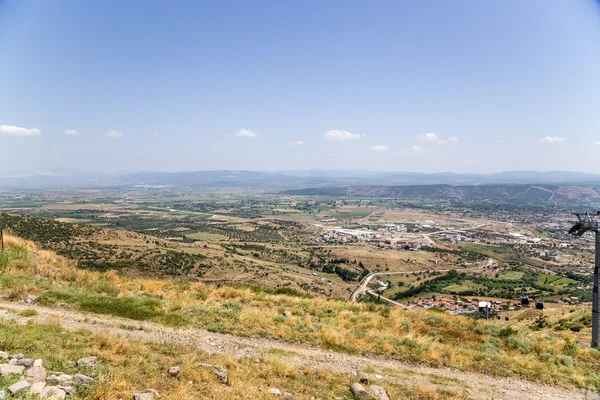 Turkey. Mountain landscape: view from the Acropolis of Pergamum — Stock Photo, Image
