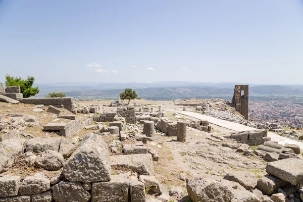 Turkey. Antique ruins in the archaeological zone of the Acropolis of Pergamum — Stock Photo, Image