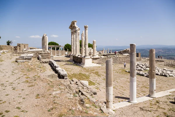 Türkiye. Acropolis Bergama antik kalıntıları