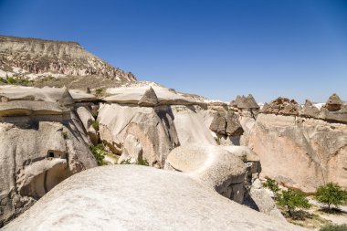Kapadokya. (Pashabag keşişler Vadisi kayalarda)