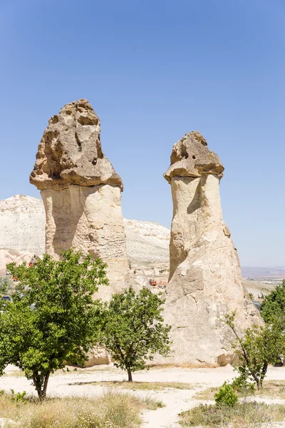 Cappadocia, Turkey. Pillars of weathering in the Pashabag Valley (Valley of the Monks) — Stock Photo, Image