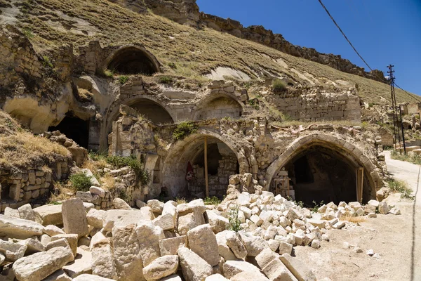 Turkey, Urgup. Houses - caves of the old town — Stock Photo, Image