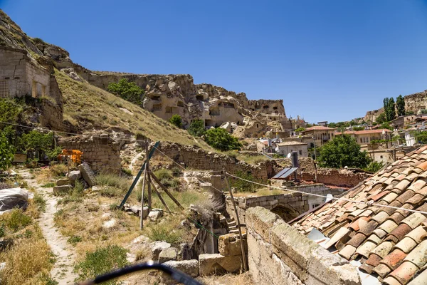 Kappadokien, Turkiet. Landskap i "grotta" gamla stan — Stockfoto
