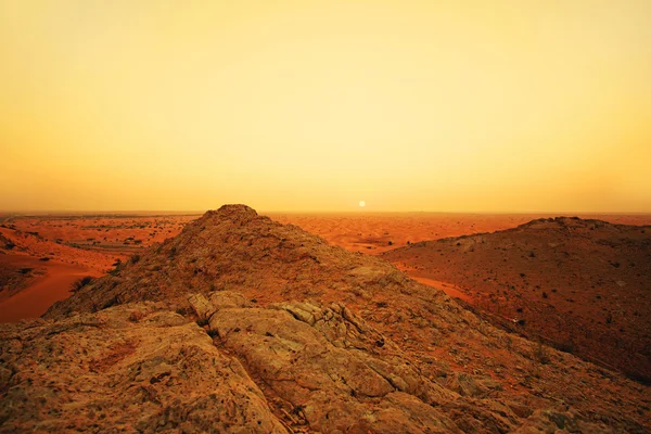 Desierto puesta de sol —  Fotos de Stock