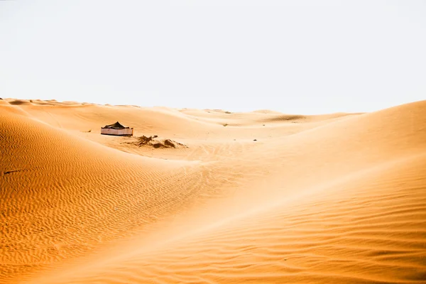 Big tent in desert — Stock Photo, Image