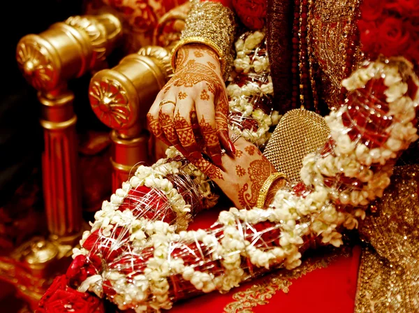 India novia manos — Foto de Stock