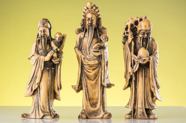 Image of three gods of China — Stock Photo, Image