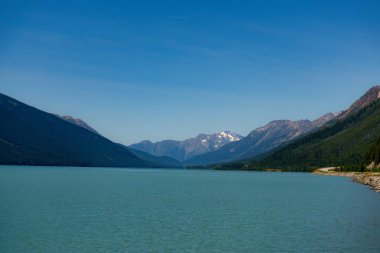 Scenic Lake with Mountain Backdrop. Moose Lake, BC