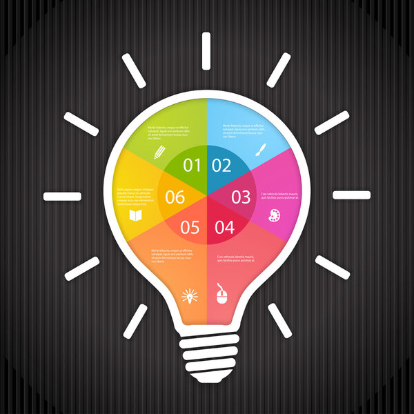 Векторная лампочка
.