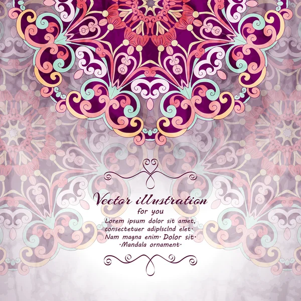 Elegant Indian ornamentation background. — Stock Vector