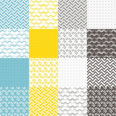 16 geometrik seamless modeli kümesi