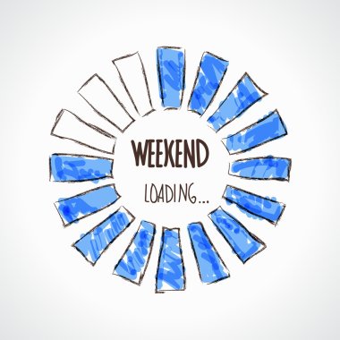 Weekend loading illustration