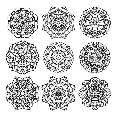 Çiçek daire tasarım arka plan