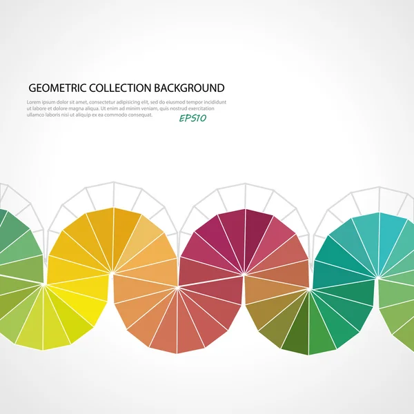 Abstracte regenboog geometrische kleurrijke achtergrond — Stockvector