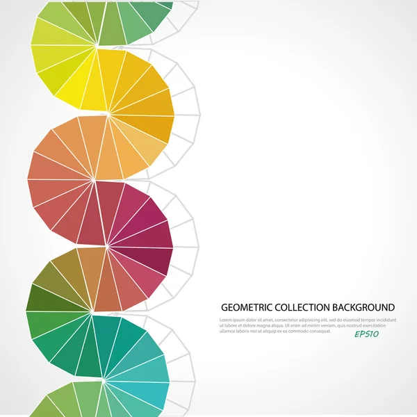 Abstracte regenboog geometrische kleurrijke achtergrond — Stockvector