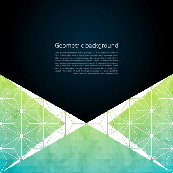 Abstrakter geometrischer Hintergrund mit Polygonen — Stockvektor